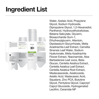 10+AZELAIC ACID 10 HYALURON REDNESS SOOTHING SERUM